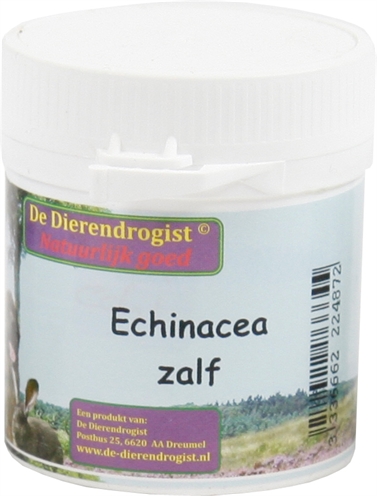 DIERENDROGIST Zalf Echinacea - Met echinacea purpurea & vaseline, herstelt en beschermt beschadigde huid - 50 gr