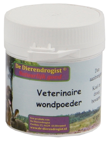 DIERENDROGIST Veterinaire Wondpoeder Provence Klei Geneeskrachtig - Voor hond/kat - 50 g