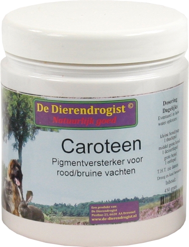 DIERENDROGIST Caroteen Pigmentversterker Hond