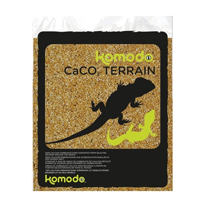KOMODO Terrariumzand CACO ZAND CARAMEL 100% natuurlijk, verteerbaar, warmtegeleidend - Caramel - 4 kg