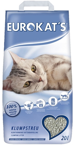 EUROKAT'S Kattenbakvulling Klontvormend Hoog absorptievermogen Natuurlijke hygiëne - 20 L